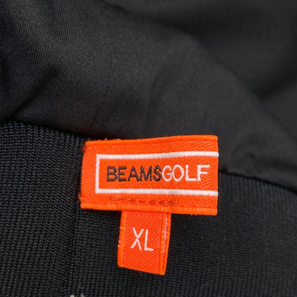 サイズ：XL BEAMS GOLF ビームスゴルフ  リバーシブル Vネックベスト 総柄 ブラック系 [240101483256] ゴルフウェア メンズ ストスト サイズ：XL BEAMS GOLF ビームスゴルフ リバーシブル Vネック