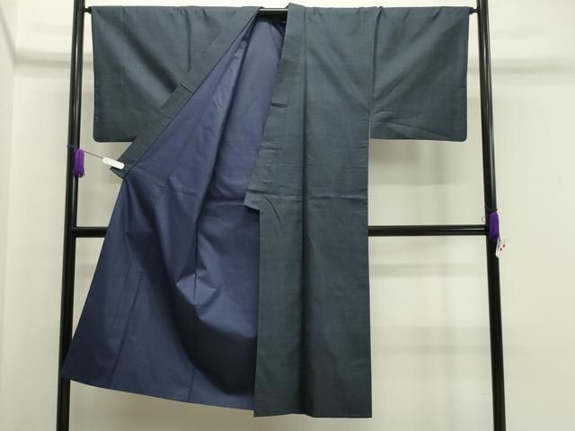 平和屋着物●男性 本場大島紬 アンサンブル 長襦袢セット 100亀甲 正絹 CAAX5911gh