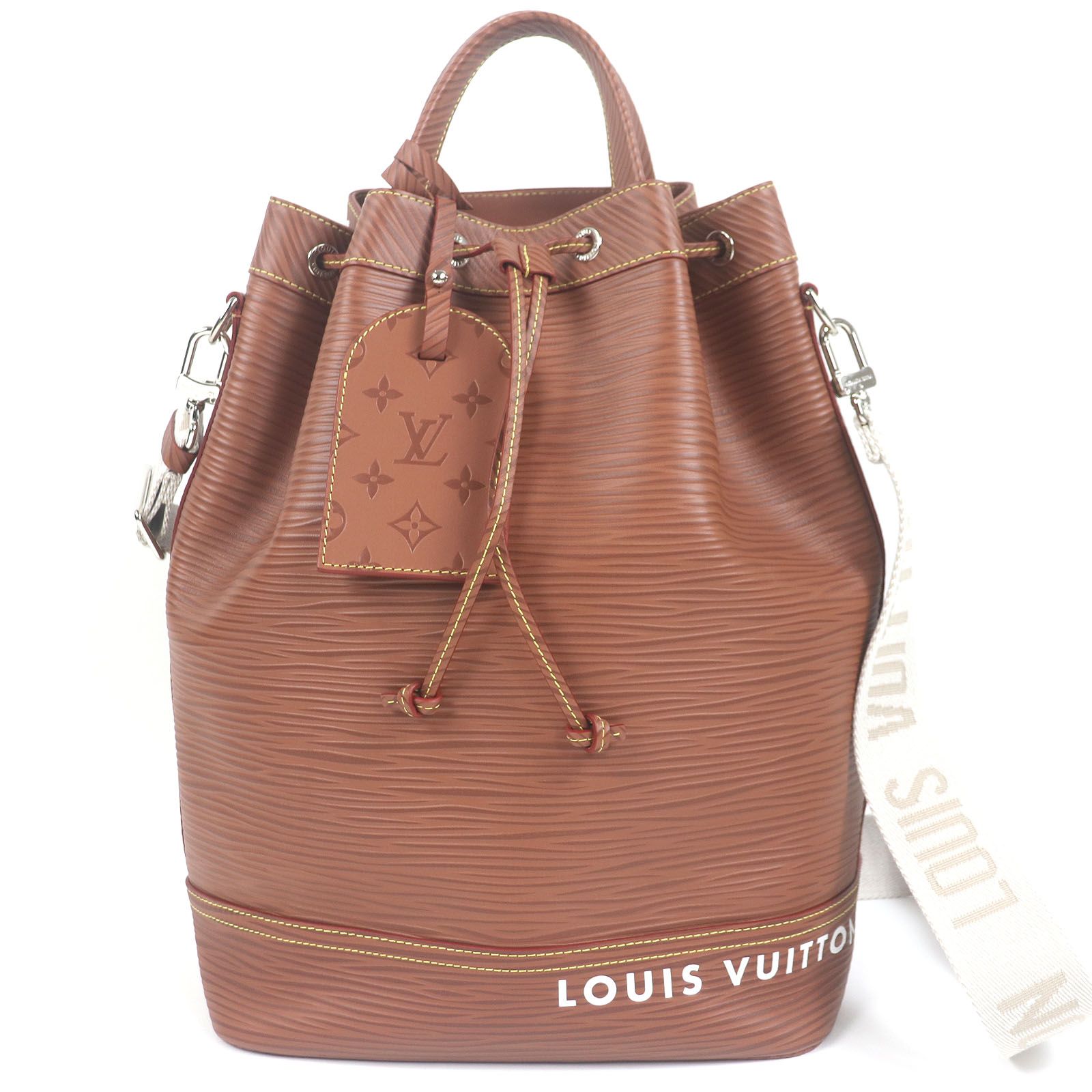 □LOUIS VUITTON ルイヴィトン M23117 マキシ ノエ･スリング エピXL 2WAY レザー ショルダーバッグ ハンドバッグ ブラウン フランス製 メンズ