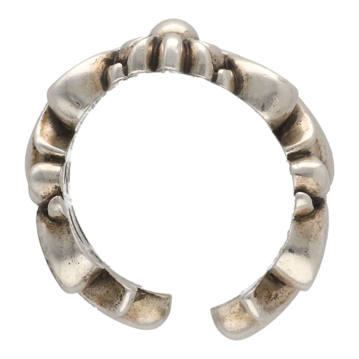 クロムハーツシルバーリング フローラルクロスハートリング 指輪 シルバー925 メンズ レディース