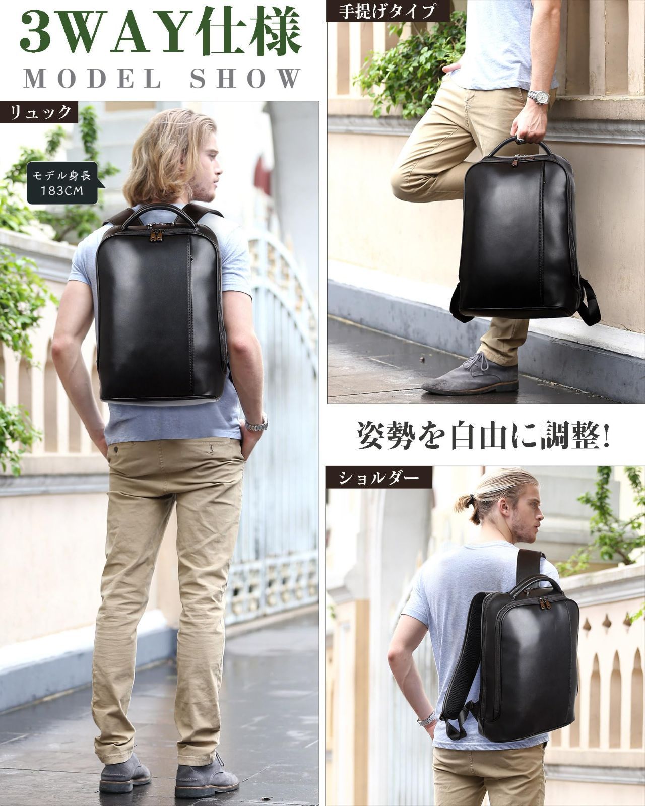 通勤リュック 本革 リュック メンズ 雅革 本革 リュック メンズ Kawa