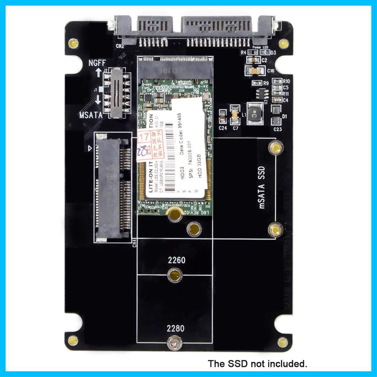 迅速発送】NFHK コンボ M.2 NGFF B-Key & mSATA SSD to SATA 3.0