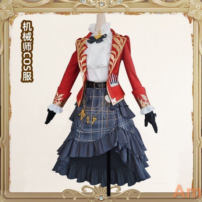 プレゼントにも最適 ハロウィン 推し活 イベント用 舞台衣装 撮影会 ドレス 仮装 レディース用 デザイン ハイクオリティ 豪華8点フルセット 機械師 コスプレ衣装 第五人格