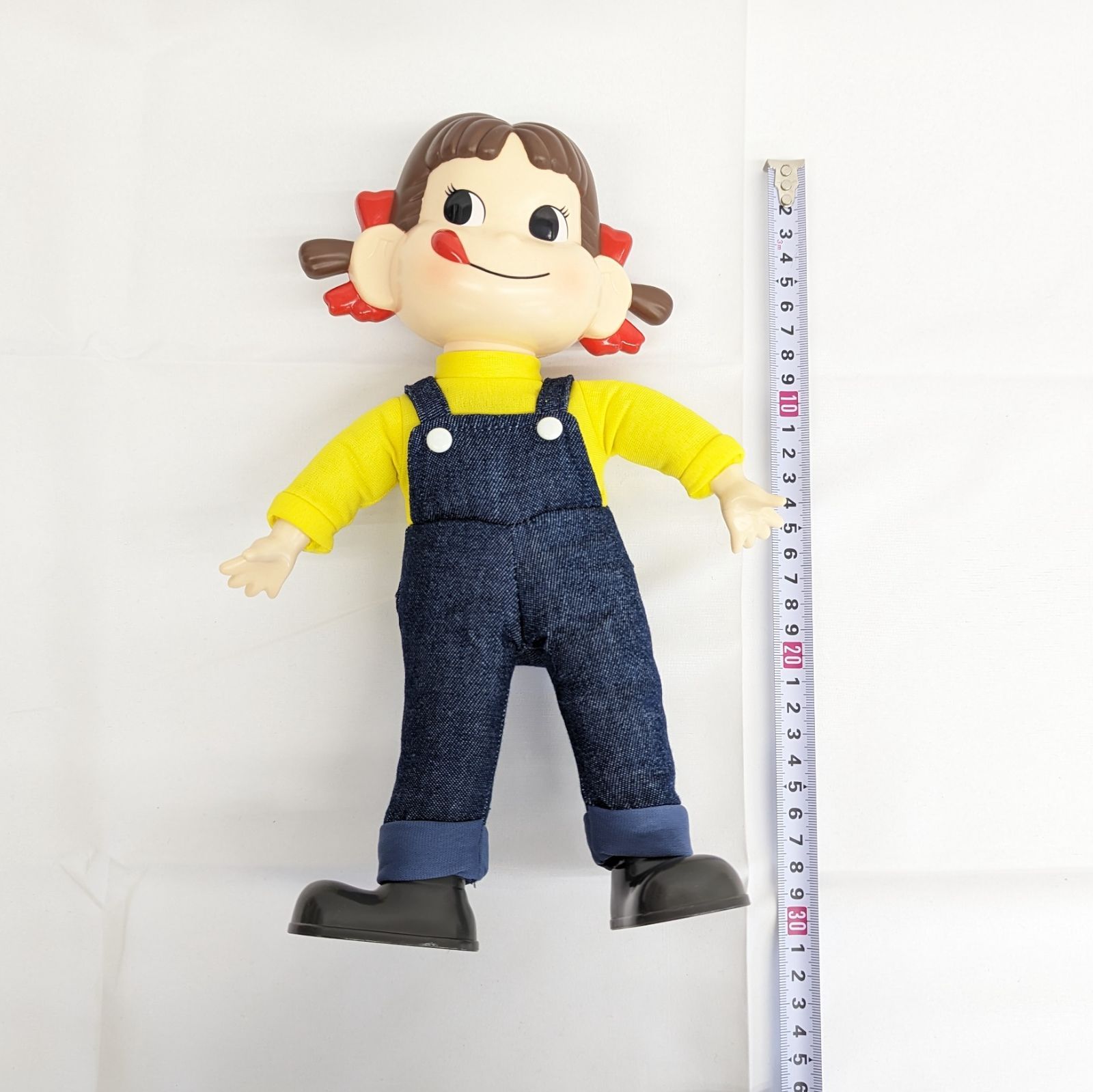 不二家限定商品‼️ ペコちゃん人形 おすわりペコちゃん denim peko 
