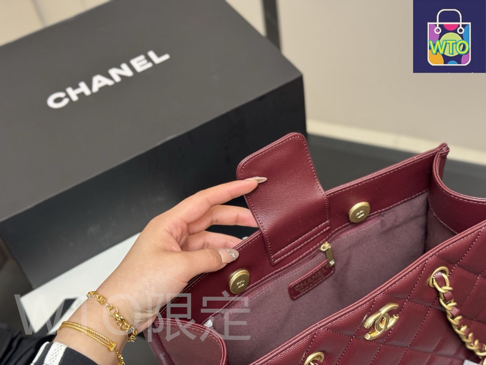 ≪夏にぴったり☆≫CHANEL ショッピングバッグ 通勤バッグに☆【CHANEL】スモールショッピングバッグ トート