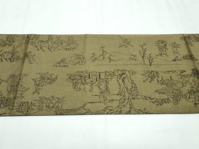 平和屋着物○極上 両面 太鼓柄袋帯 スリーシーズン 春夏秋 刺繍 平和屋着物○極上 両面 太鼓柄袋帯 スリーシーズン 春夏秋 刺繍