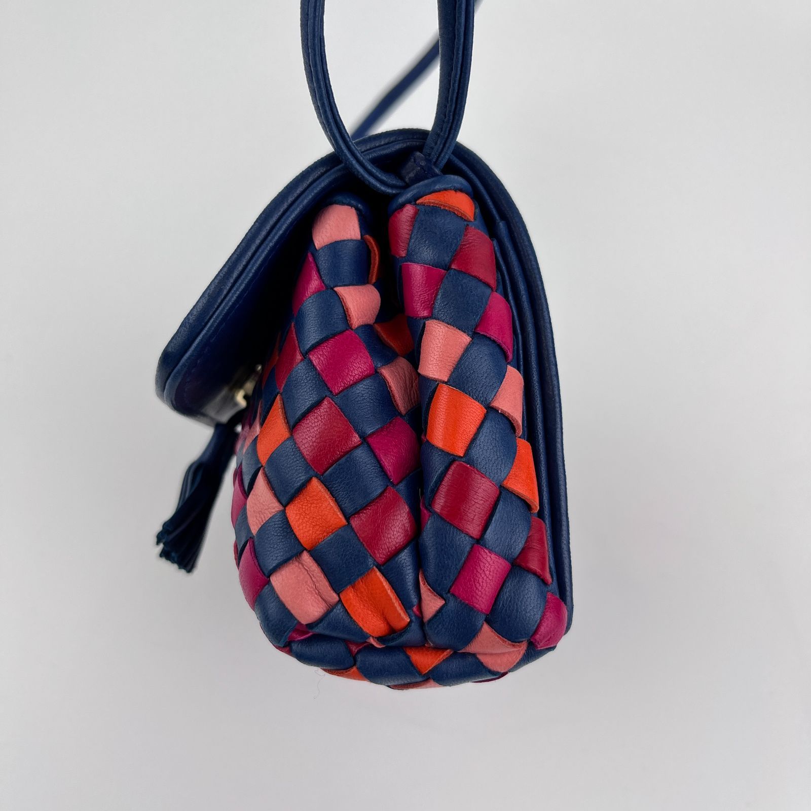 美品 BOTTEGA VENETA ハンドバッグ イントレチャート ヴィンテージ