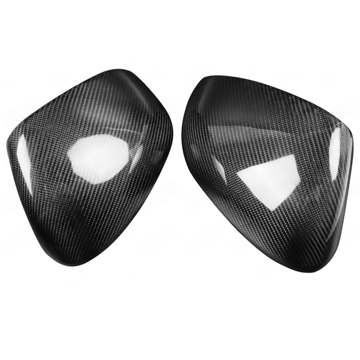 リアルカーボン製 ポルシェ マカン ミラーカバー 粘着式 左右セット 