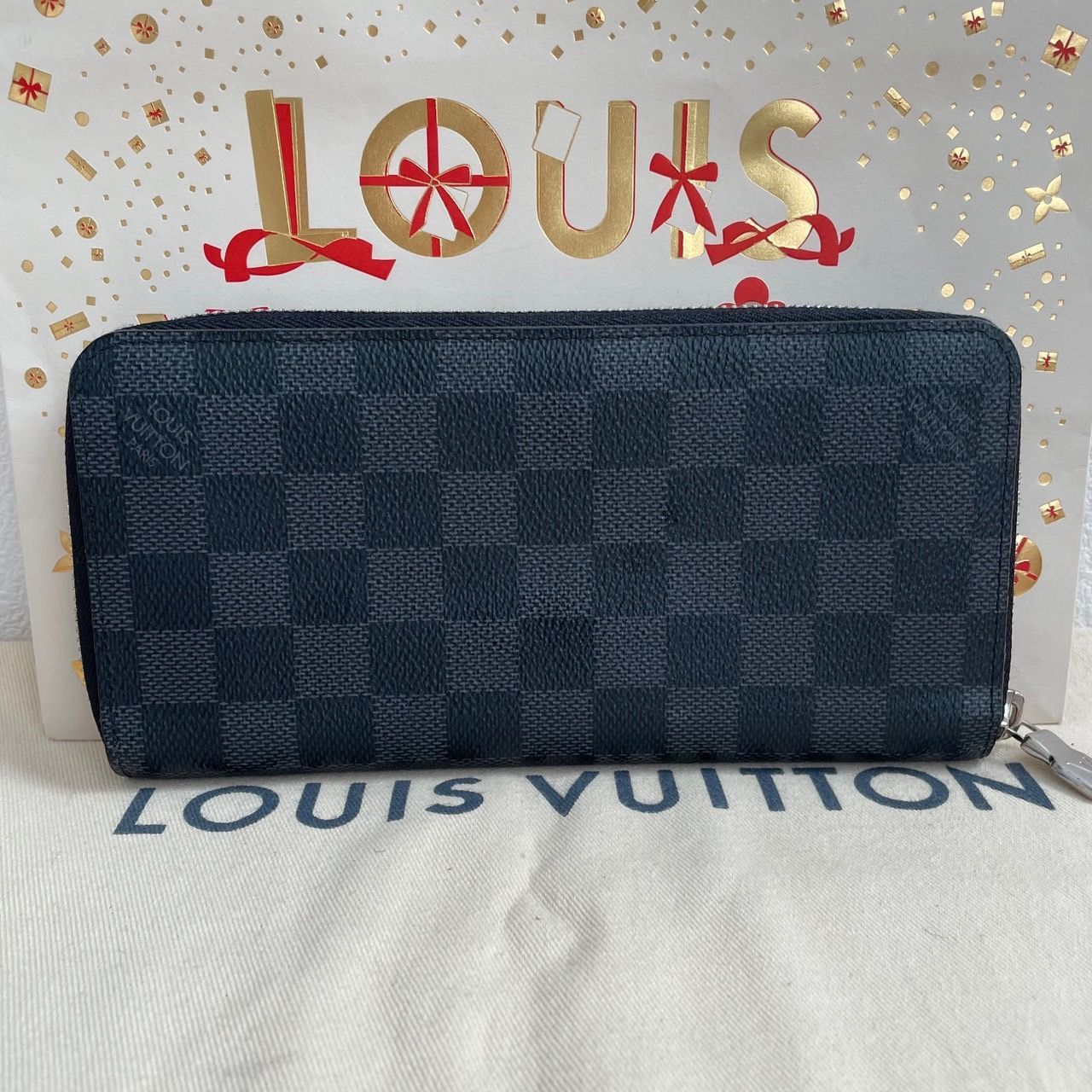 【極美品】ルイヴィトン ダミエ グラフィット ジッピー ヴェルティカル 長財布 ルイヴィトングラフィット ジッピーウォレット ヴェルティカル