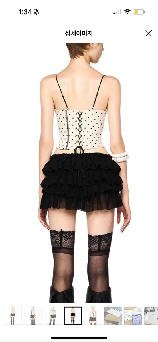 L ソウル ドット コルセット トップス