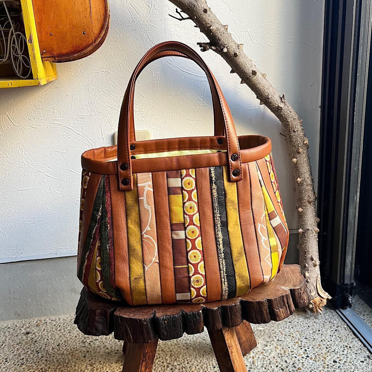 天然木 日本製 矢澤金太郎 手作り 和家具 拭き漆 スピンドル 椅子 イス ③