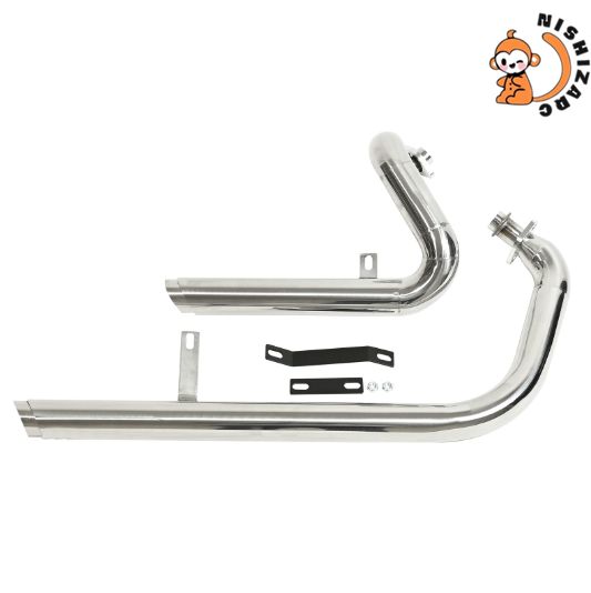 送料無料 ビラーゴ250 XV125 XV250 対応 スラッシュカットマフラー スラッシュカット マフラー フルエキゾーストマフラー シルバー 社外品 外装