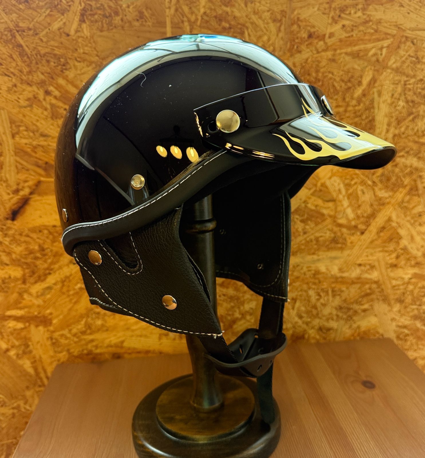 カ*ズ様 BRAPジェットヘルメットカスタムフレイムファイヤーオーシャンビートル カ*ズ様 BRAPジェットヘルメットカスタムフレイムファイヤー