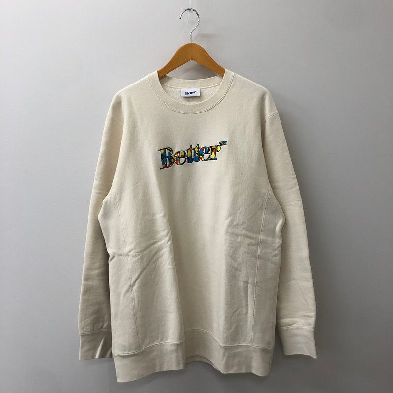 BETTER GIFT SHOP ベターギフトショップ 20SS LOGO CREWNECK SWEAT ロゴ クルーネック スウェット トレーナー 長袖 トップス 147-250426-yo-21-tei
