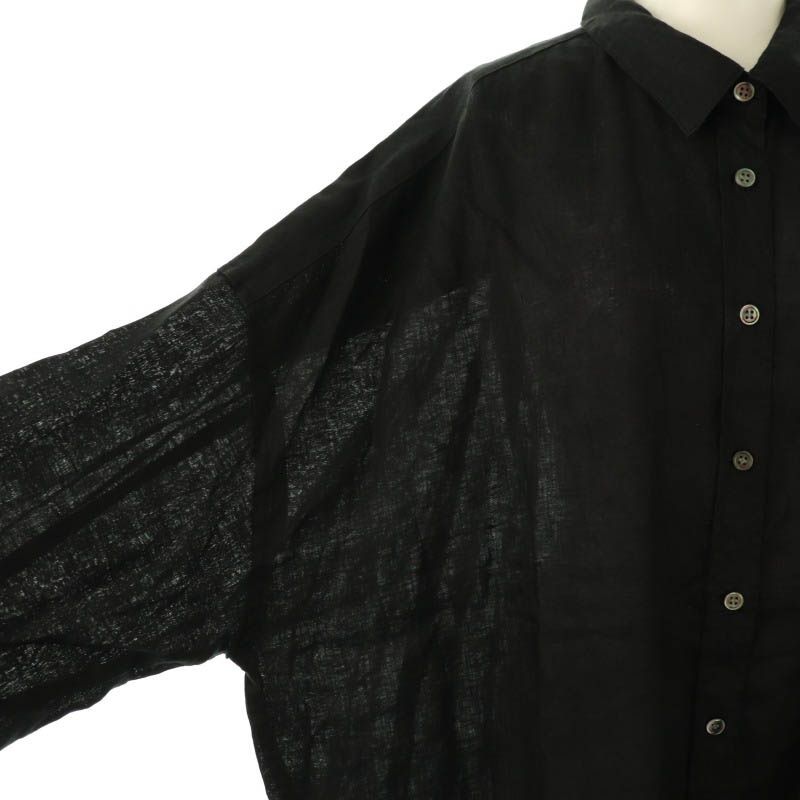 リヴドロワ RIVE DROITE 25SS リネンワイドシャツ チュニック丈 F 赤 /MI ■OS レディース リヴドロワ RIVE DROITE 25SS リネンワイドシャツ チュニック丈
