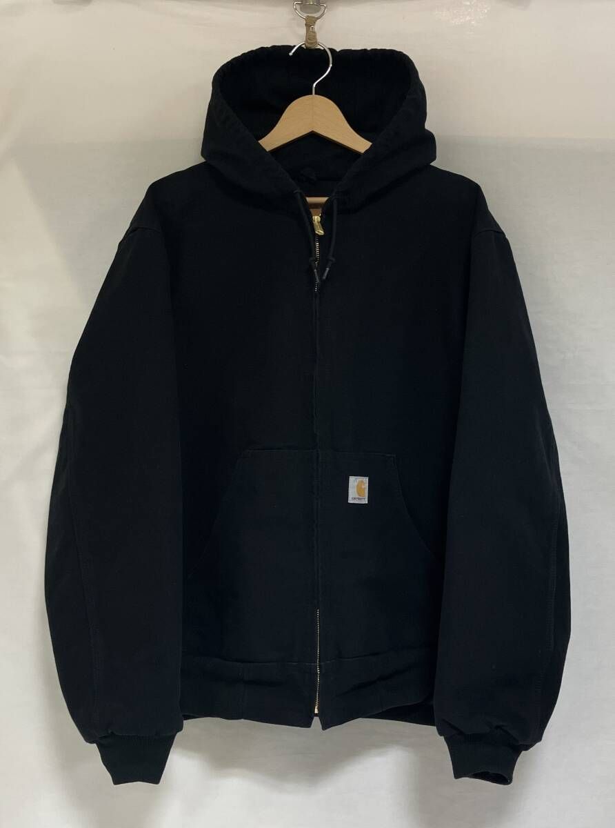 Carhartt アクティブジャケット ブラック Mサイズ J131 USA製 裏