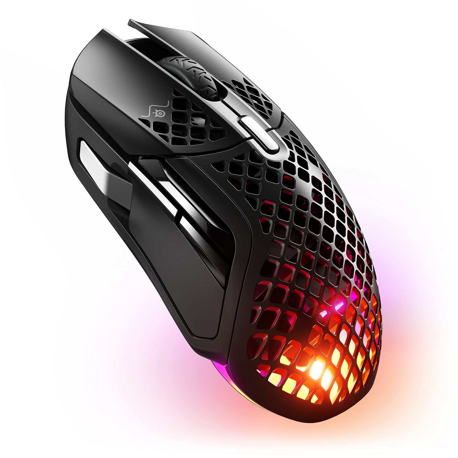 SteelSeries ゲーミングマウス 無線 ワイヤレス Aerox 5 Wireless 超軽量 9ボタン 高速反応 防滴防塵 IP54規格 急速充電 長時間使用可能 TRUEMOVE AIRセンサー搭載 62406 ブラック [単品]