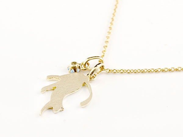 ネックレス・ネコ・ガーネット・18金・ペンダント　18K　メルカリ便 種類1：ガーネット 18金 ネックレス メンズ k18 猫 選べる天然石