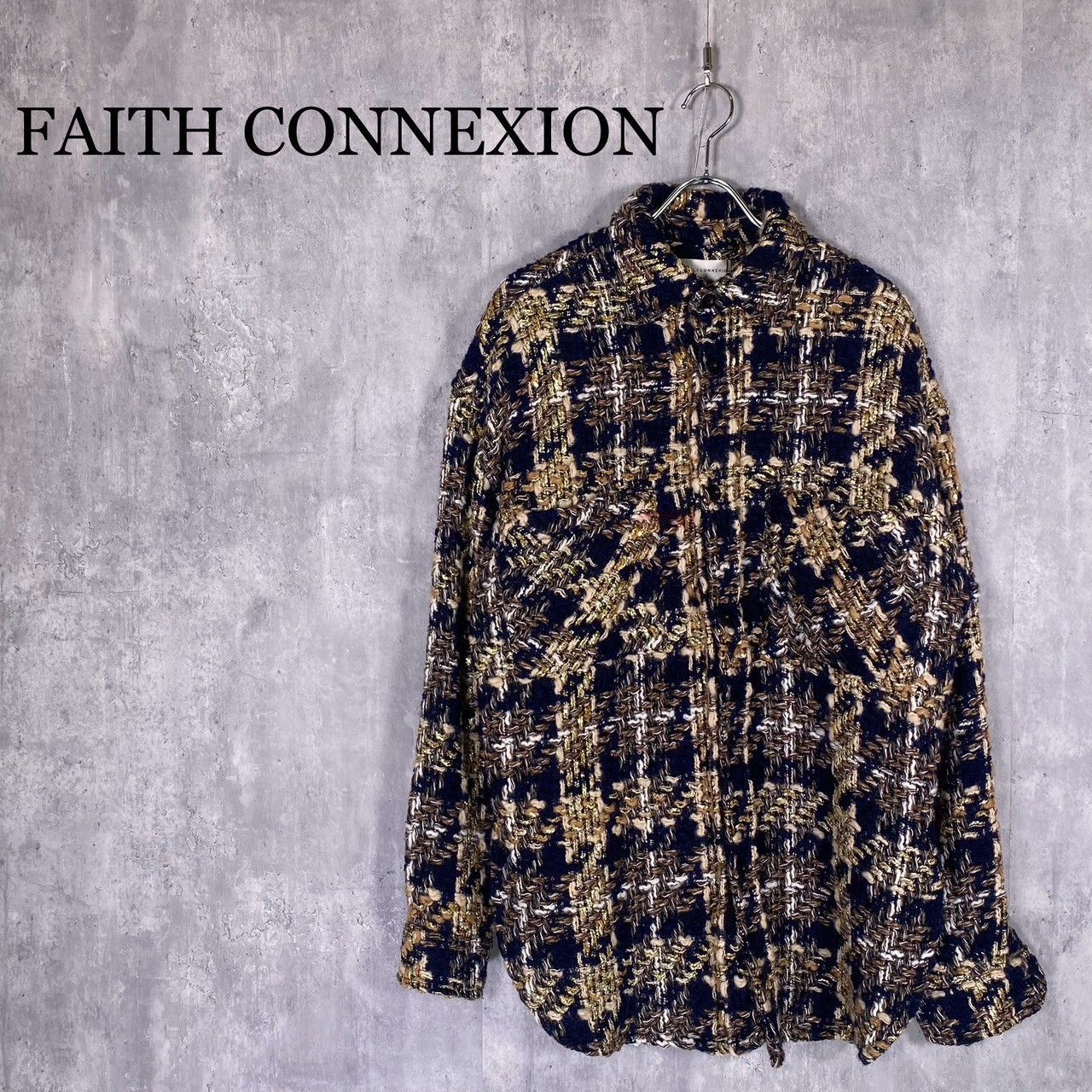 フェイスコネクションツイードシャツ Faith connexion【フェイスコネクション】のツイードシャツ