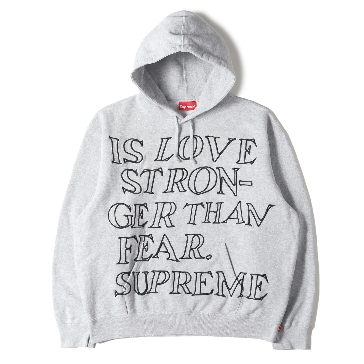 Supreme シュプリーム パーカー サイズ:L 23SS Cactus Plant Flea Market / CPFM スウェットパーカー (Stronger Than Fear Hooded Sweatshirt) ヘザーグレー トップス フーディー