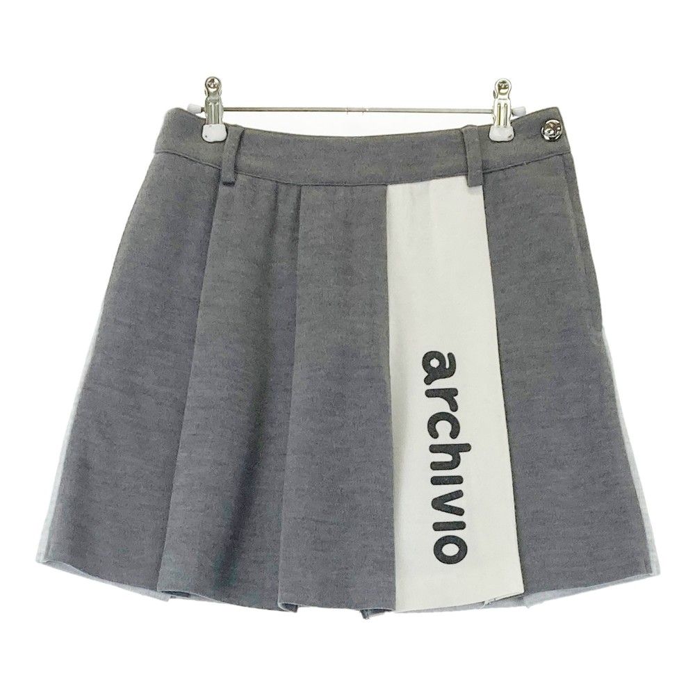 【新品・未使用・タグ付き】アルチビオ スカート サイズ38(M) サイズ：38 ARCHIVIO アルチビオ 裏地付 スカート ブルー系