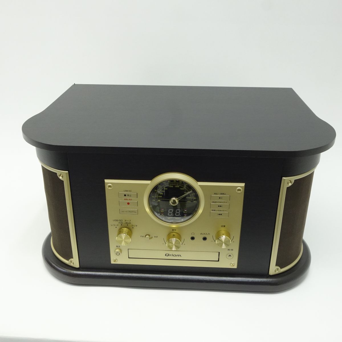 山善 YAMAZEN キュリオム マルチレコードプレーヤー MRP-M100CR 山善 YAMAZEN キュリオム マルチレコードプレーヤー MRP-M100CR