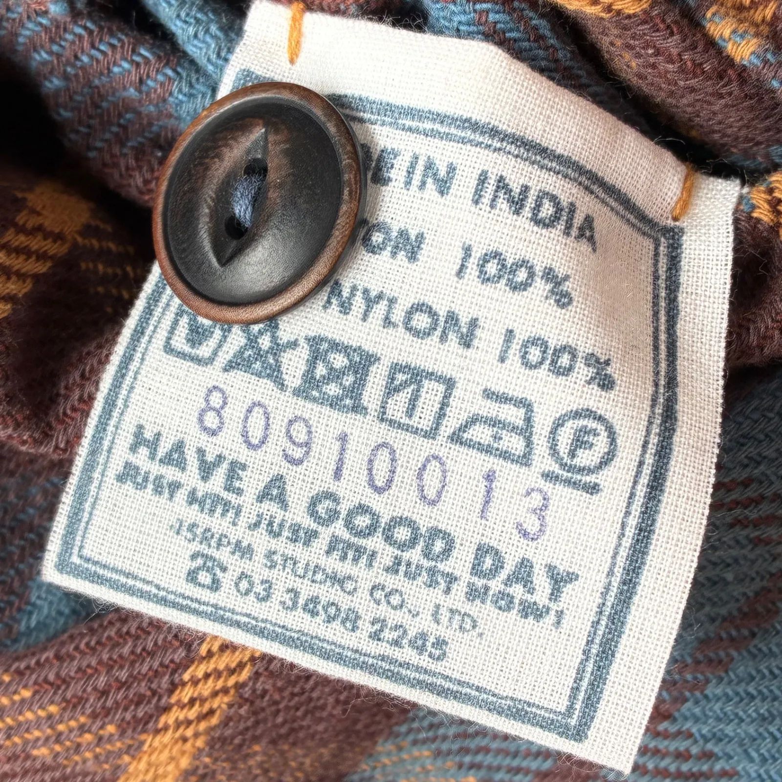 45R フォーティーファイブアール 美品 インドざっ栗ネルの908シャツ