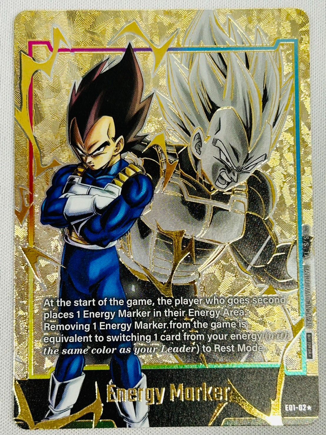 ドラゴンボール 海外 エナジーマーカー E01-02 ベジータ パラレル 英語 ドラゴンボール 海外 エナジーマーカー E01-02 ベジータ パラレル 英語