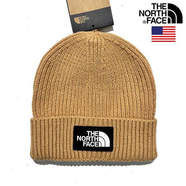 The North Face LOGO BOX CUFFED BEANIE ノースフェイス USAモデル ロゴ ビーニー ニットキャップ 【9657321526】