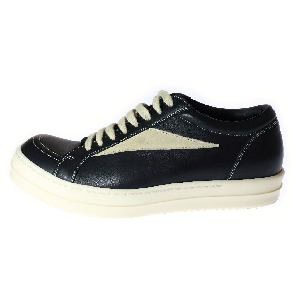 Rick Owens リックオウエンス VINTAGE SNEAKS レザーヴィンテージスニーカー ローカットスニーカー RU02D6897LCOLVS ブラック