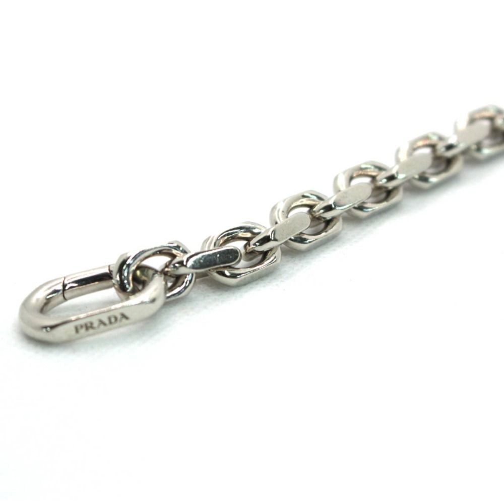 プラダ PRADA ブレスレット 三角ロゴチャーム シルバー925 - メルカリ