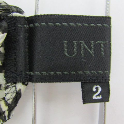 UNTITLED - アンタイトル ブラウス シャツ トップス プルオーバー ペイズリー柄 日本製 未使用品 レディース 2サイズ ブラック UNTITLED アンタイトル ブラウス シャツ トップス プルオーバー