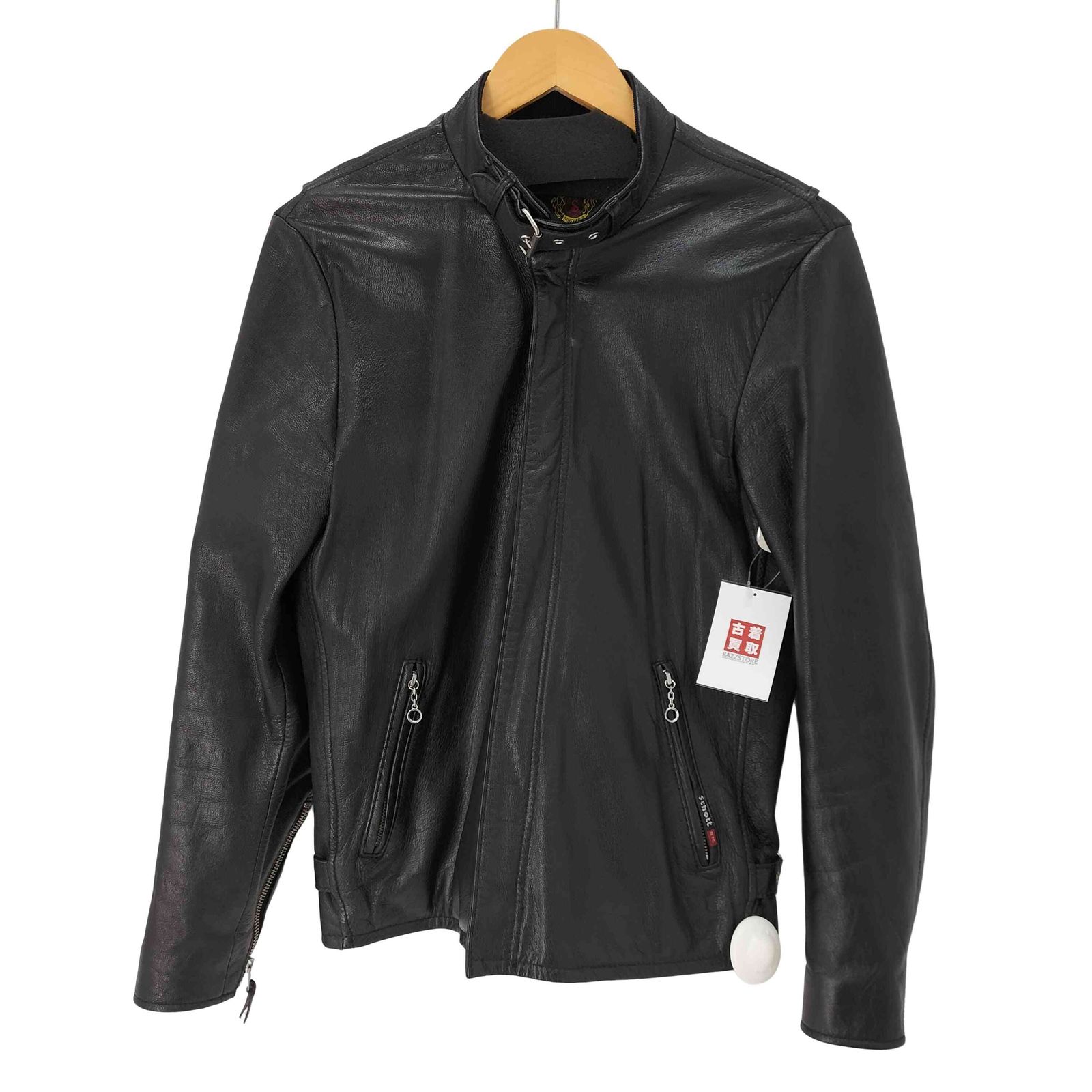 Schott シングルライダースジャケット ゴートスキン ショット Schott ゴートスキンシングルライダースジャケット メンズ