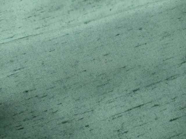 平和屋着物○白山紬 本加賀友禅 岡本幸治 色無地 薄青色 正絹 逸品