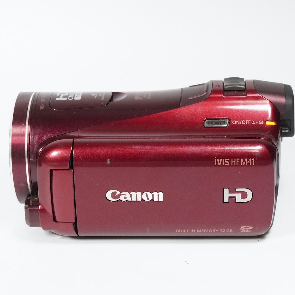 Canon キャノン iVIS HF M41 レッド ビデオカメラ 動作OK 1週間保証 