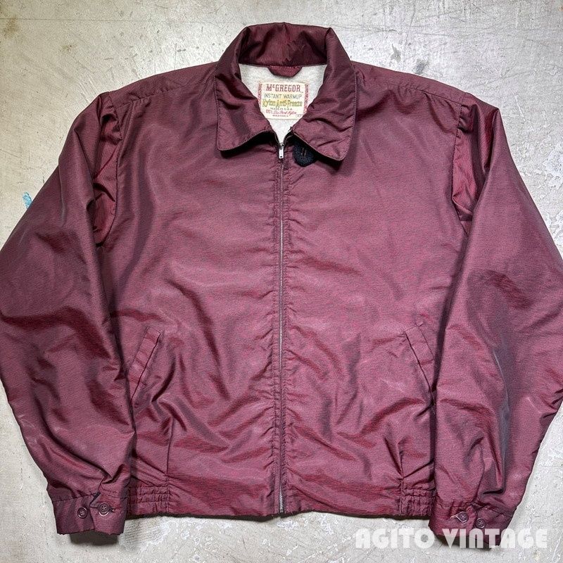 50s McGREGOR ナイロン アンチフリーズ マクレガー size 44 50s McGREGOR Nylon Anti-Freeze