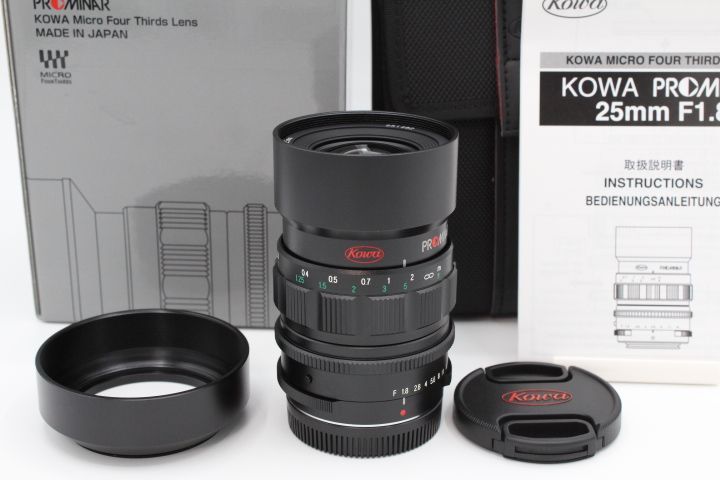 ＜＜化粧箱付き！！＞＞【新級品】Kowa コーワ 単焦点レンズ PROMINAR 25mmF1.8 ブラック マイクロフォーサーズ専用  #LE2023754