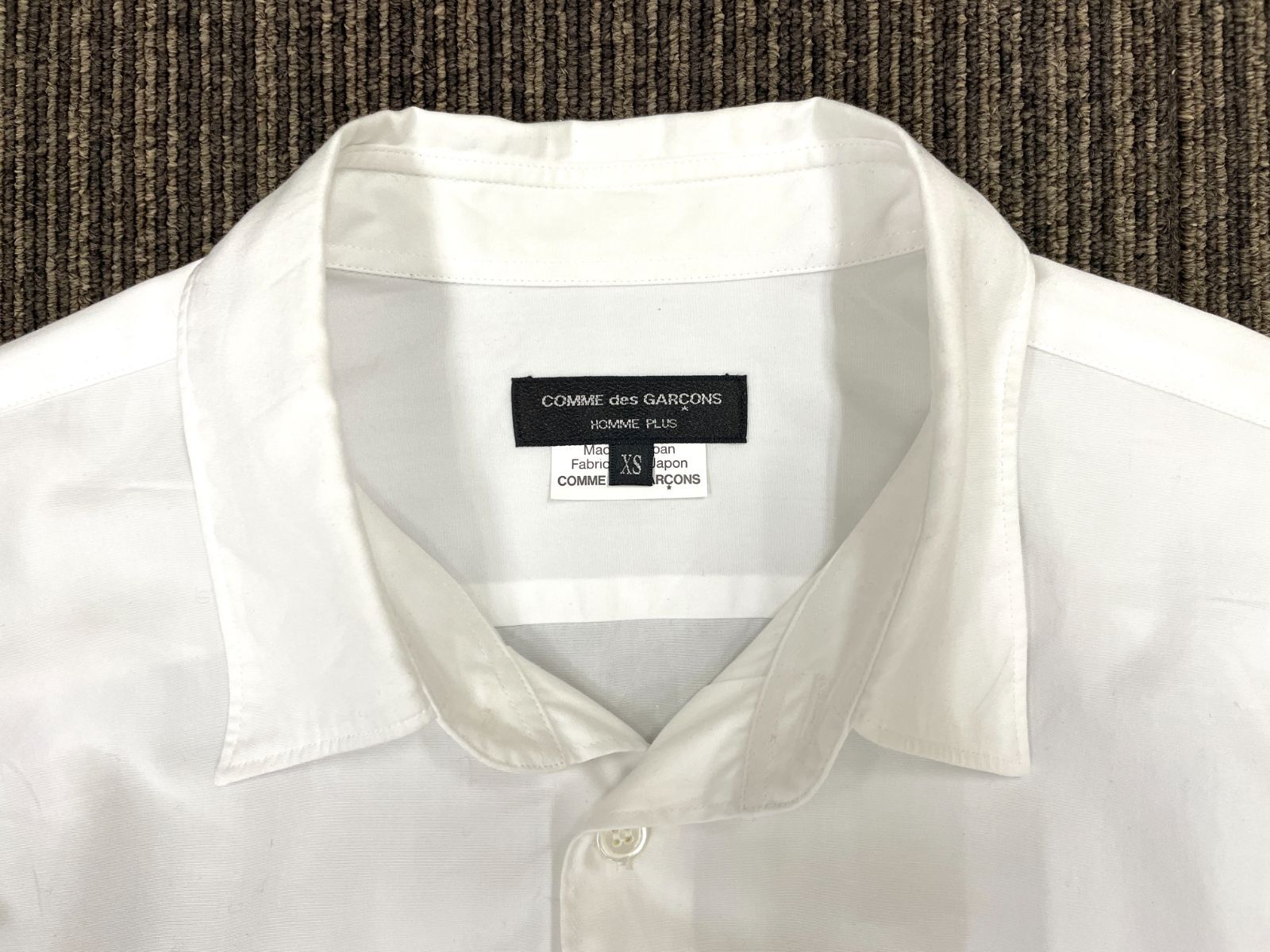 COMME des GARCONS HOMME PLUS シャツ メンズ XSサイズ ホワイト 日本製