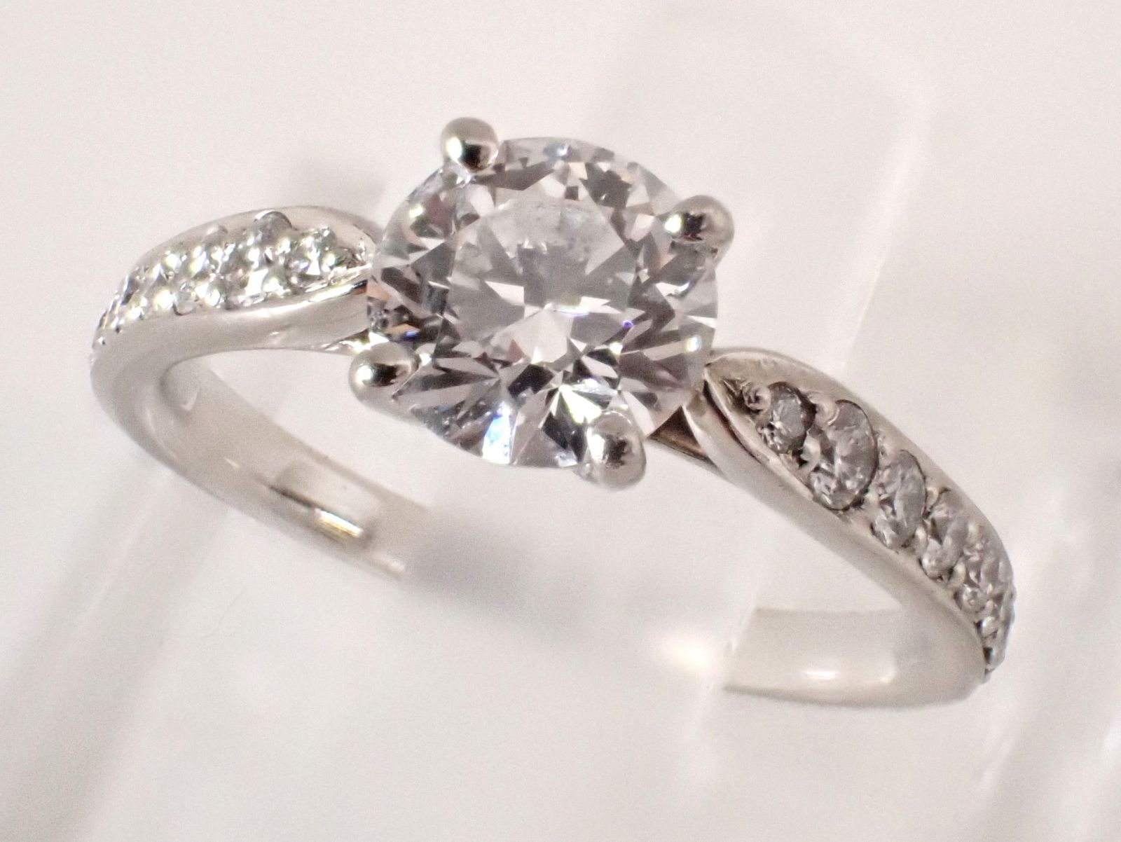 TIFFANY&Co.(ティファニー) Pt950 プラチナ ハーモニーハーフエタニティダイヤリング 0.66ct ダイヤモンド リング 3.1g