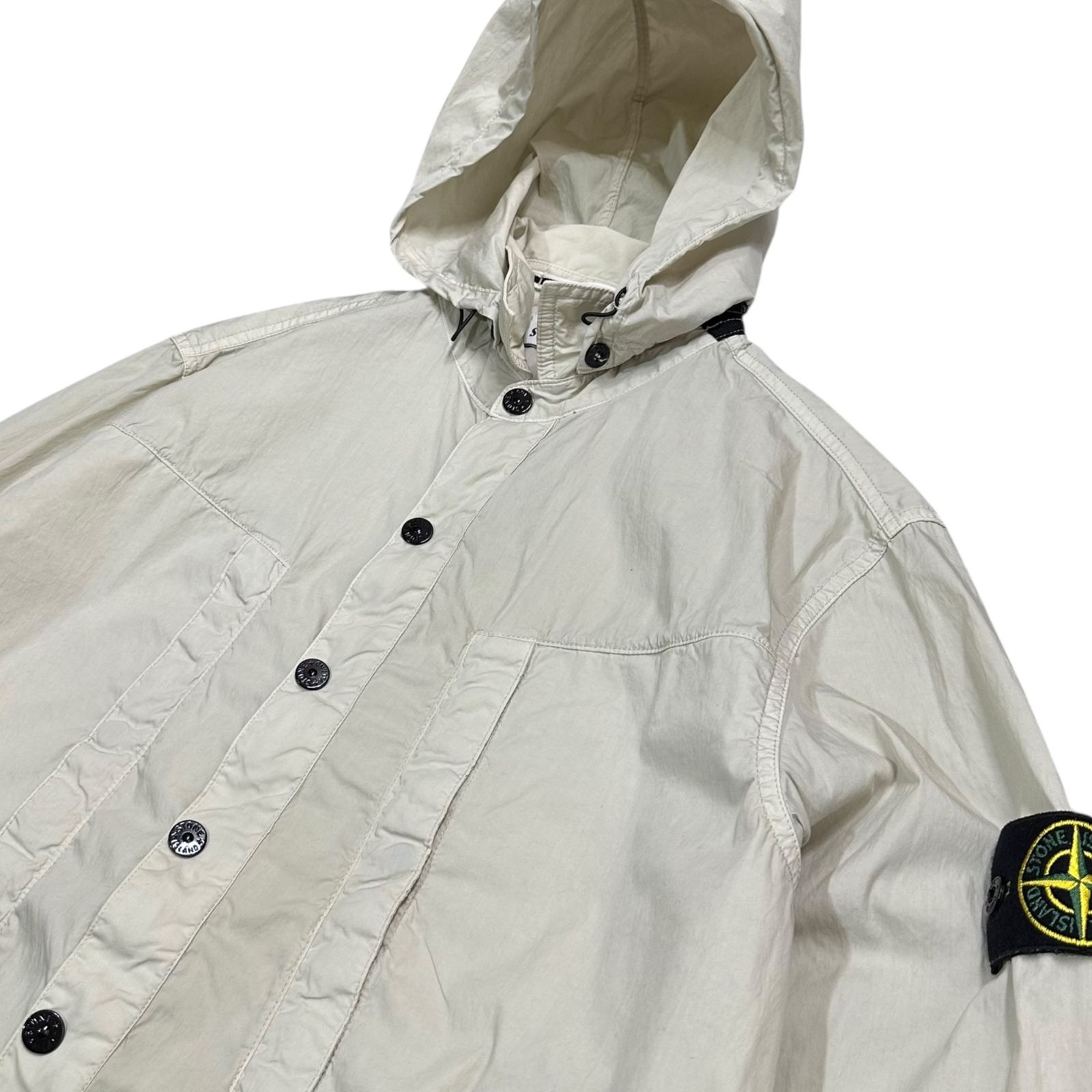 定番☆【STONE 】Garment Dyed コットン フーディー STONE ISLAND - 【ラスト1点】 40823 / GARMENT DYED CRINKLE