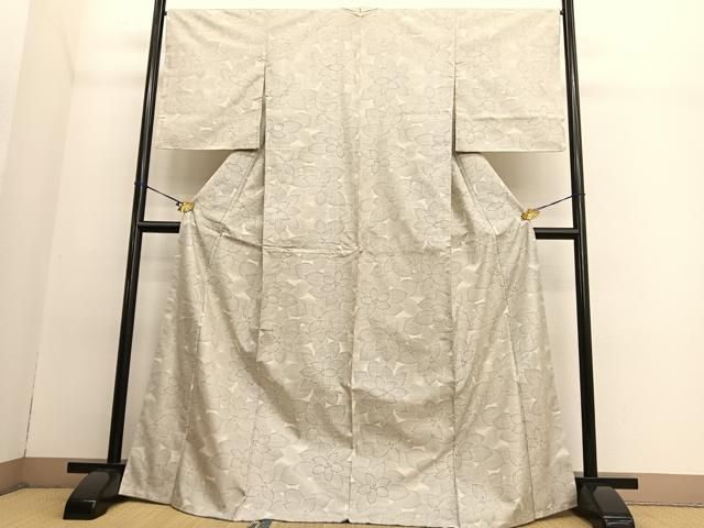 平和屋着物○本場大島紬 9マルキ 花尽くし 正絹 逸品 BAAT6727hv