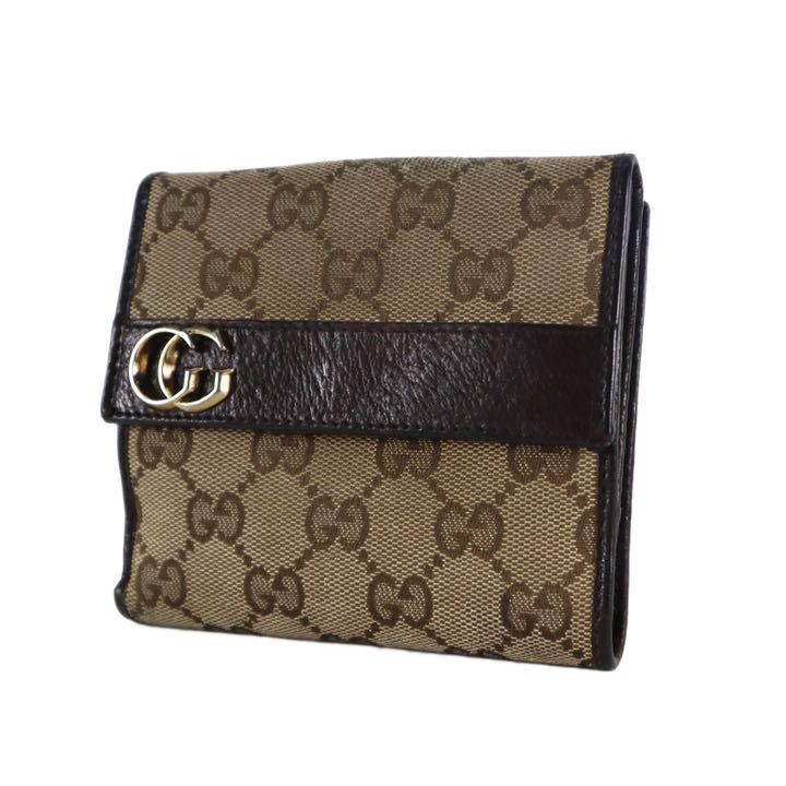 GUCCI グッチ 折財布 GGマーモント キャンバス 24560 2091 - メルカリ