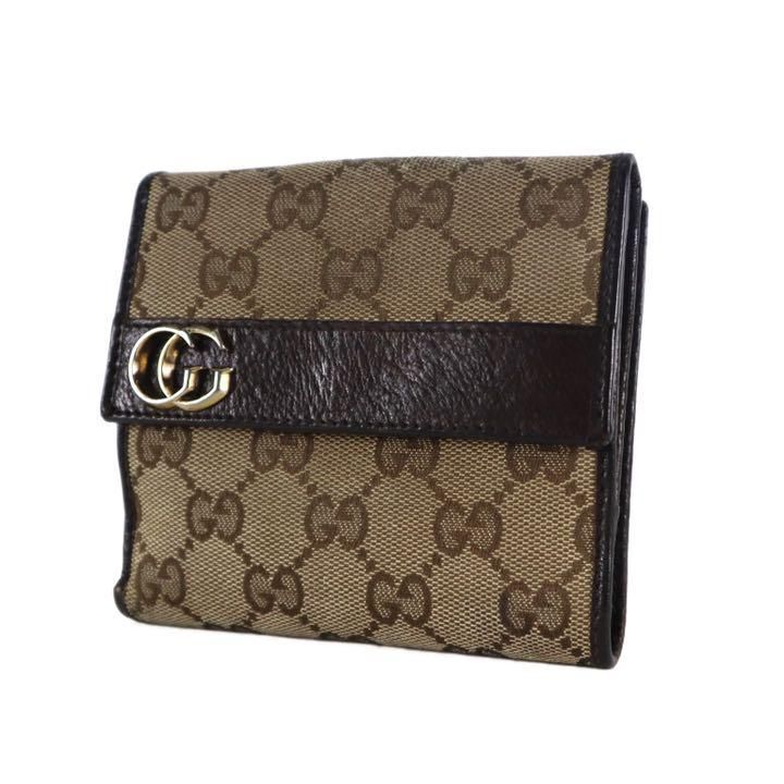 GUCCI グッチ 折財布 GGマーモント キャンバス 24560 2091 - ブランド