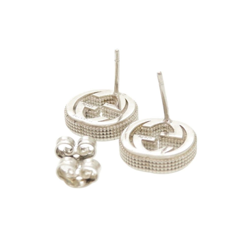 美品✨　グッチ　ピアス　インターロッキング　GG シルバー Ag 925 GUCCI グッチ ピアス インターロッキングGピアス シルバー925