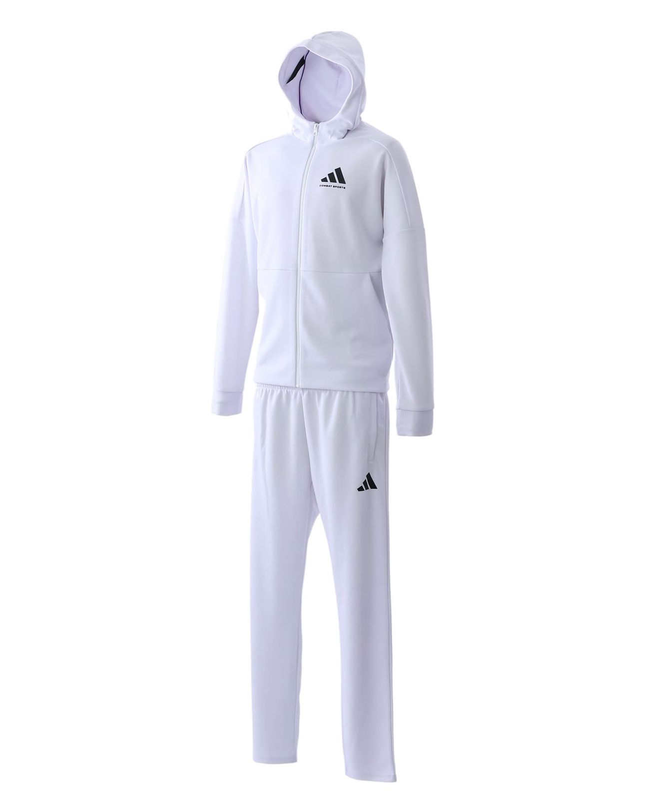 アディダスコンバットスポーツ ジャージ トラックスーツ セットアップ 上下セット TR-74 メンズ ユニセックス XL White|Black ホワイト|ブラック XL Regular