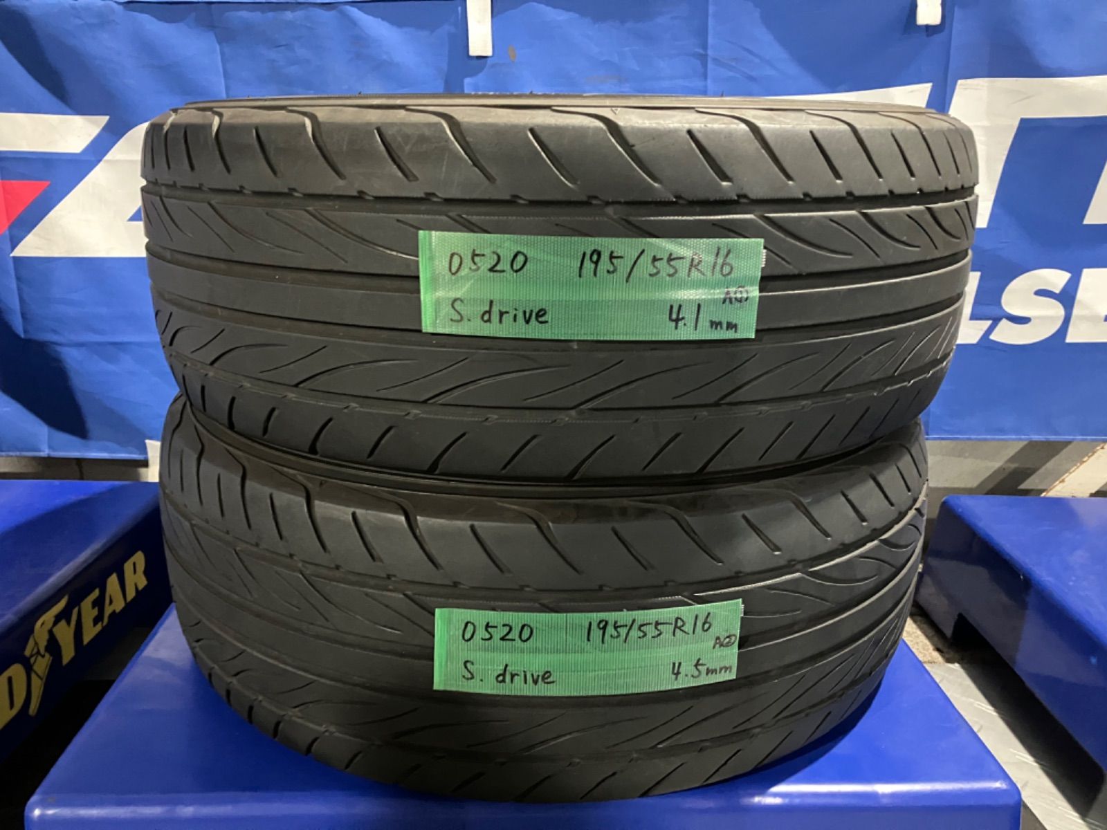 195/55R16 ヨコハマ DNA S.drive 中古タイヤ2本 - メルカリ