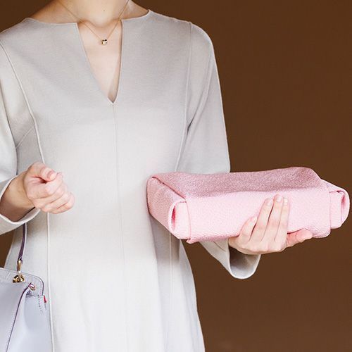 風呂敷 ふろしき エコバッグ 68cm 二巾 正絹うずらちりめん 色の彩時記 木箱入 桜