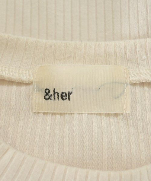 &her Tシャツ・カットソー レディース アンドハー 中古　古着 &her Tシャツ・カットソー レディース 【古着】【中古】【送料