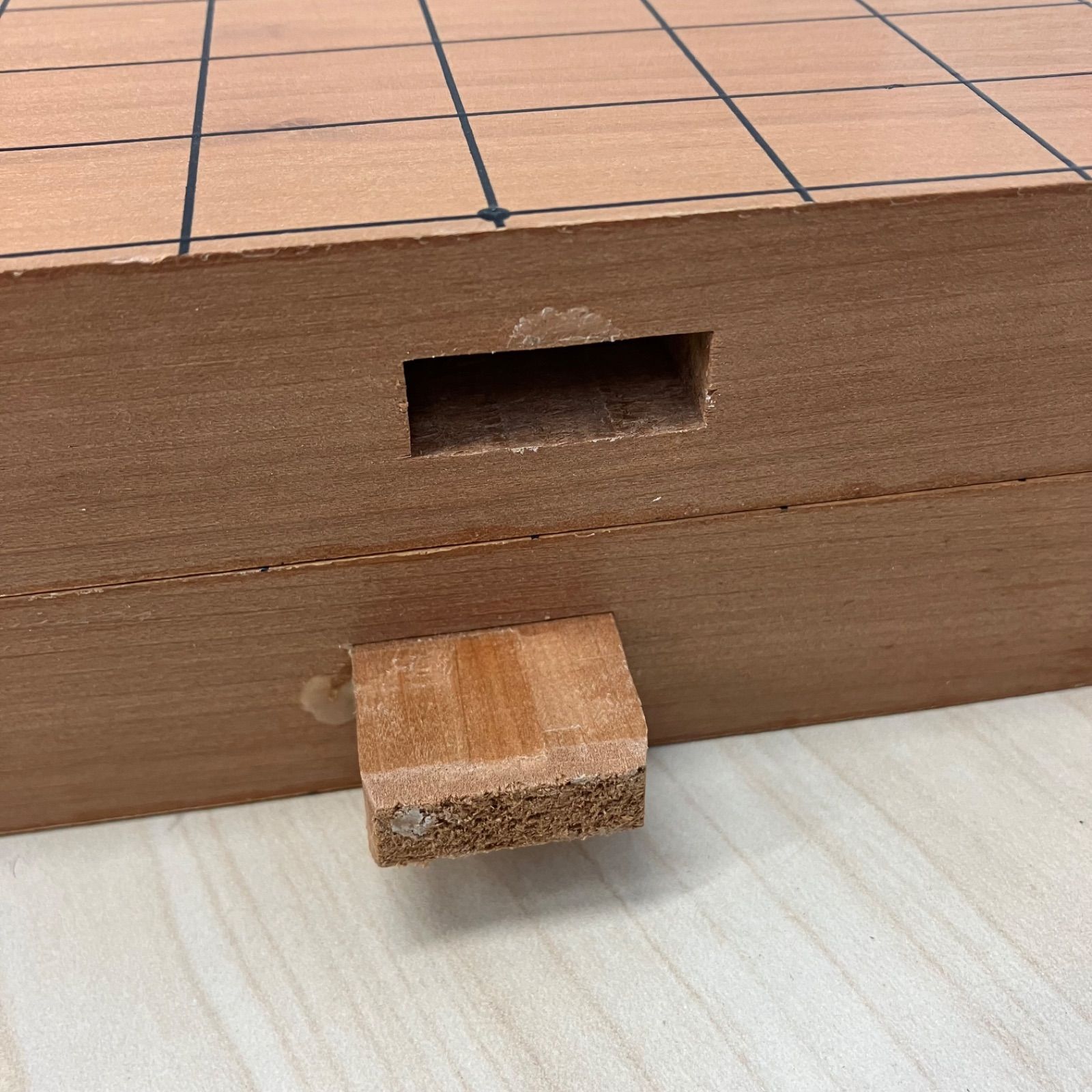 木製 19路囲碁盤 木製囲碁盤 19路 19路13路両用卓上