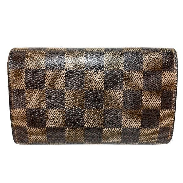 ルイヴィトン Louis Vuitton ダミエ ポルトフォイユ トレゾール N61736 2つ折り財布 ユニセックス